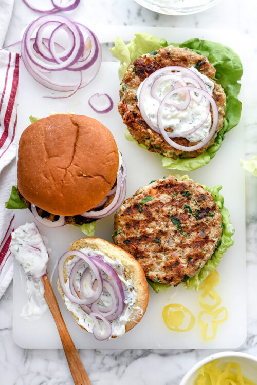 Greek Turkey Burgers