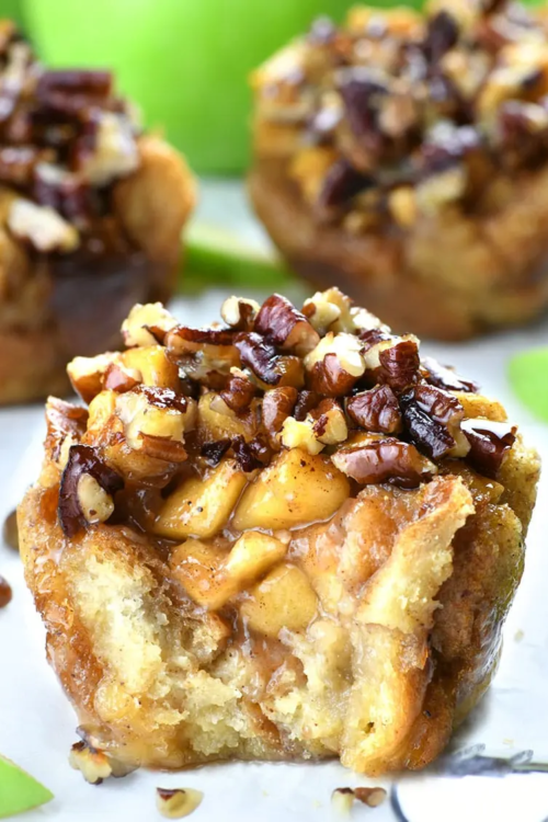 Apple Pecan French Toast Cups