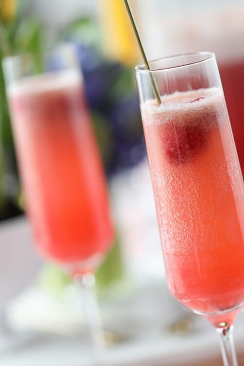 Raspberry Pineapple Bellini