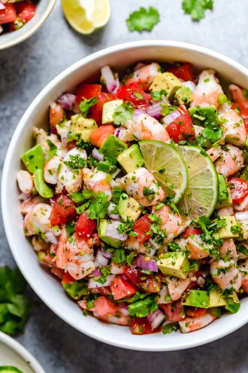 Zesty Lime Shrimp and Avocado Salad