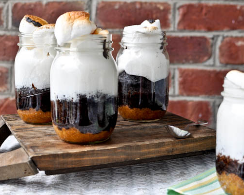 S’mores Cake in a Jar