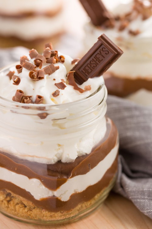 Chocolate Cream Pie in a Jar