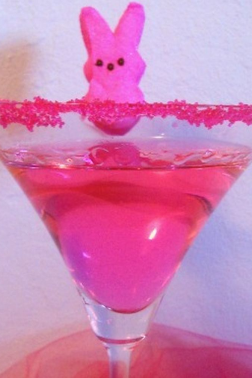 Easter Candy Cocktail “The Peeptini”